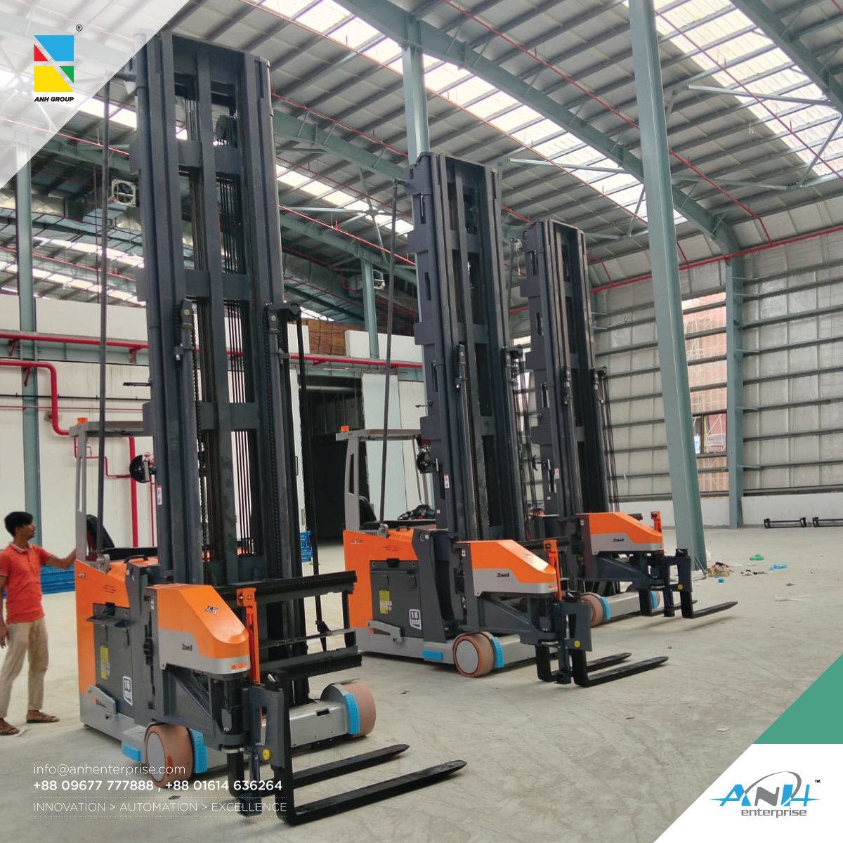 Man-Down Electric VNA Forklift (Seated Type) - 4 Units — photo 2
