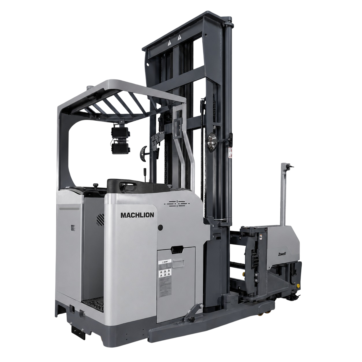 ELECTRIC VERY NARROW AISLE FORKLIFT ML-VDA SERIES 700KG -1600KG (MAN DOWN – STANDING TYPE)