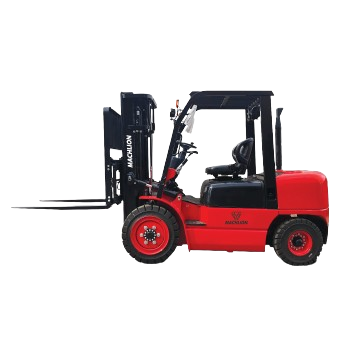 Diesel Forklift operating outdoors